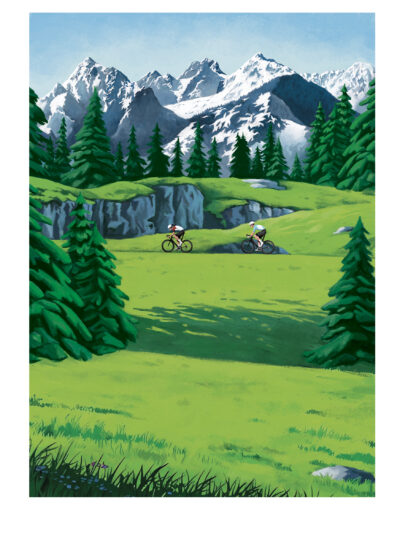 Kartka Kolarze w górach